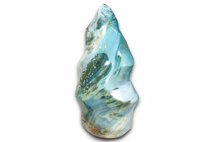 Colorful Polished Jasper/Agate Flame - Madagascar #383885